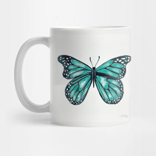 Turquoise Butterfly Mug